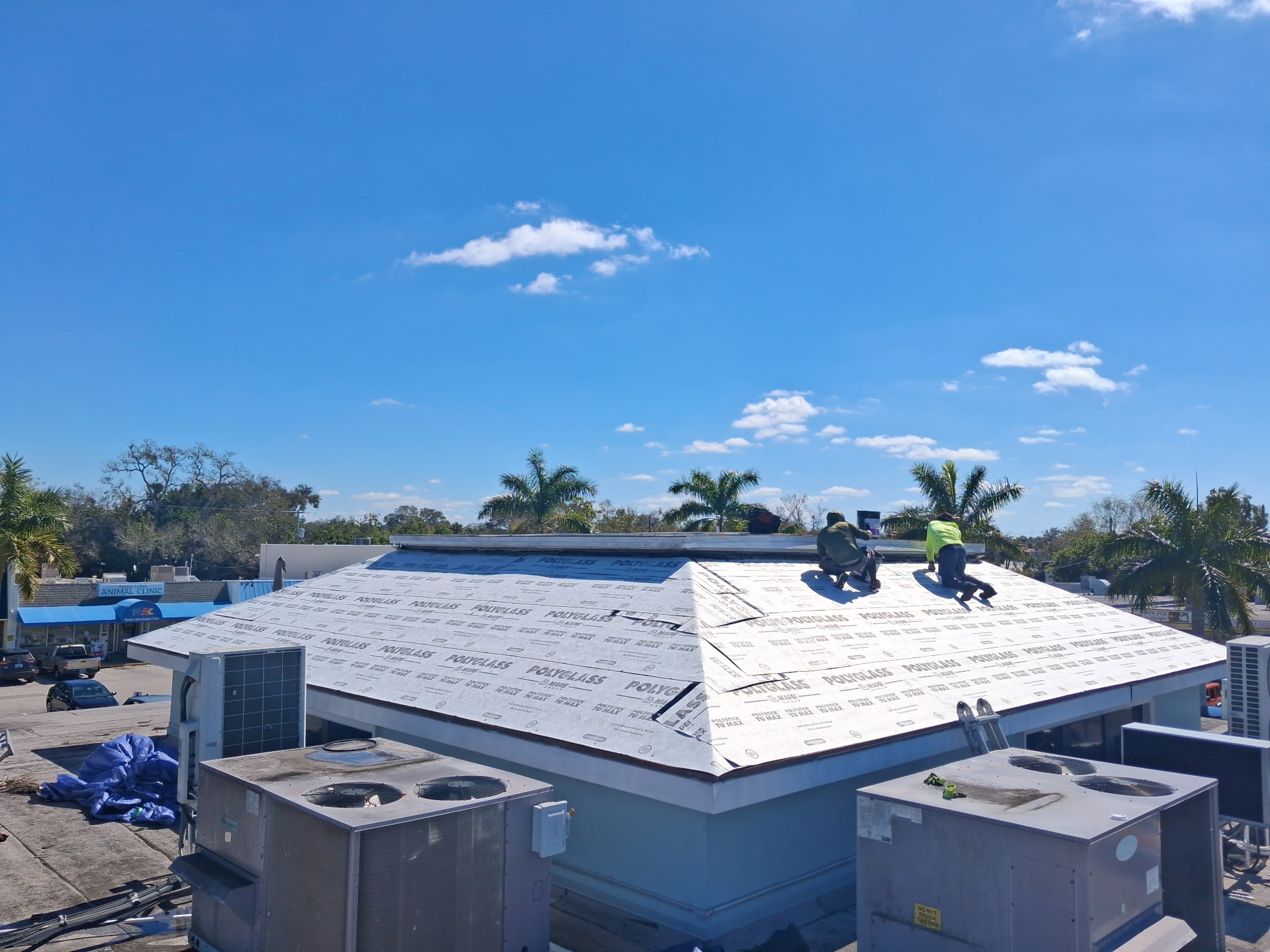 New residential roof replacement on a Sarasota home